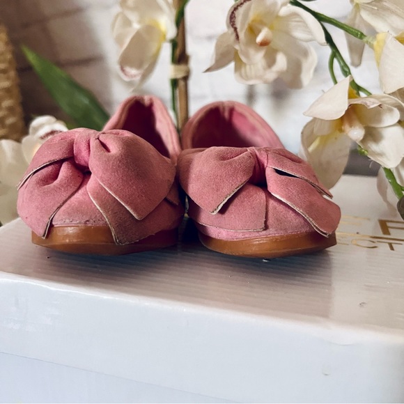 Pink Faux Suede Flats - Picture 4 of 8